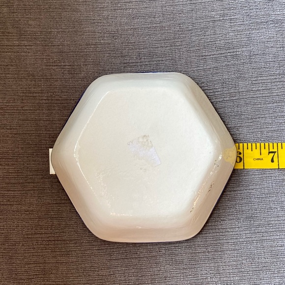 Vintage Hexagon Ceramic Holy Land Jerusalem Small Bowl - Picture 4 of 4